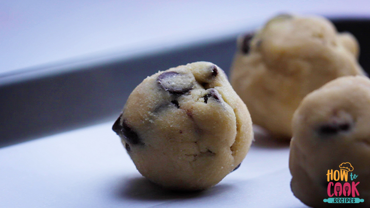 Chocolate chip cookie dough balls