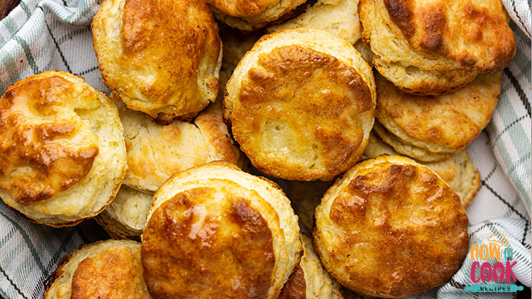 Biscuits in bread basket