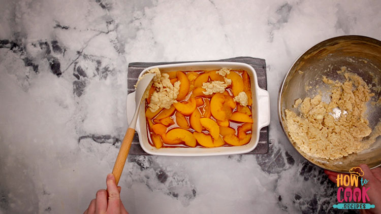 Can you make peach cobbler the night before