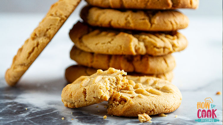 Homemade peanut butter cookies recipe