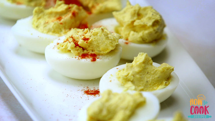 How do you thicken deviled egg filling