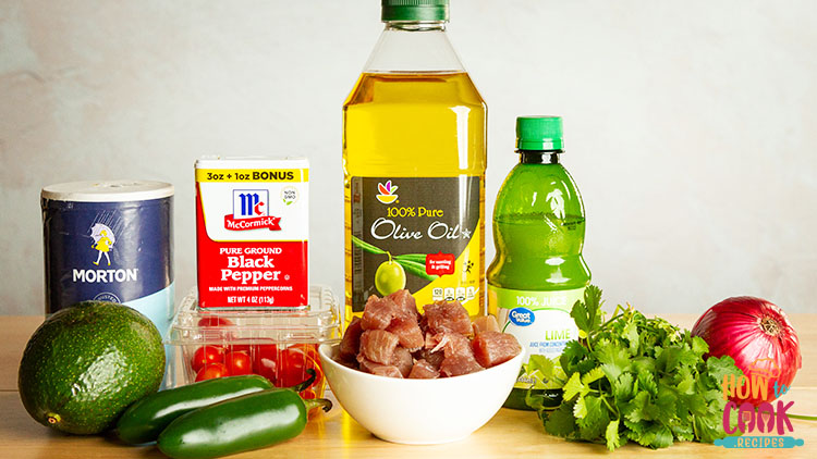Ceviche ingredients
