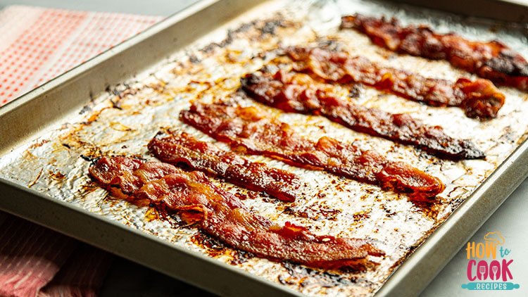 Homemade bacon in the oven
