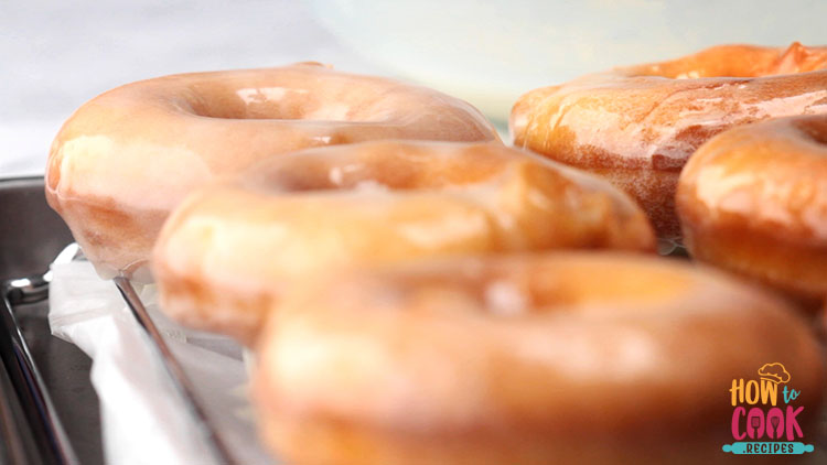 Homemade glazed donuts recipe