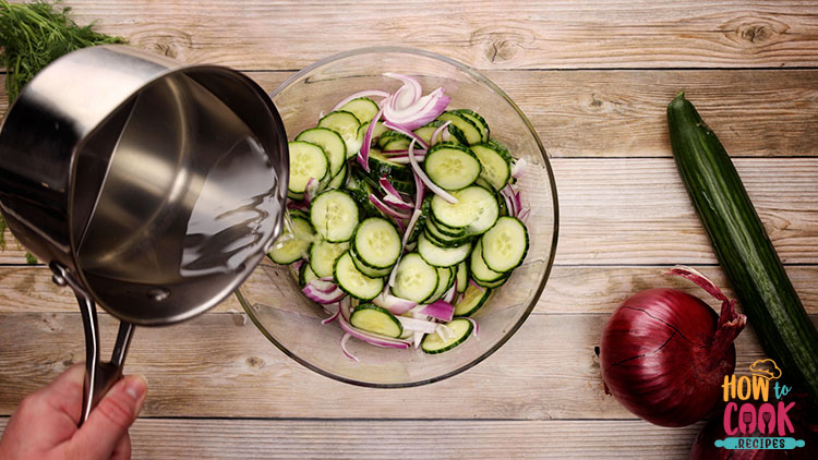 How do you keep cucumber salad from getting watery