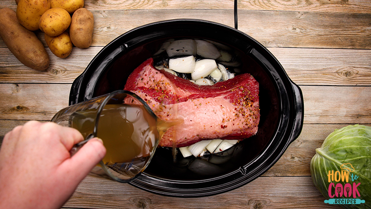How to cook corned beef in a slow cooker