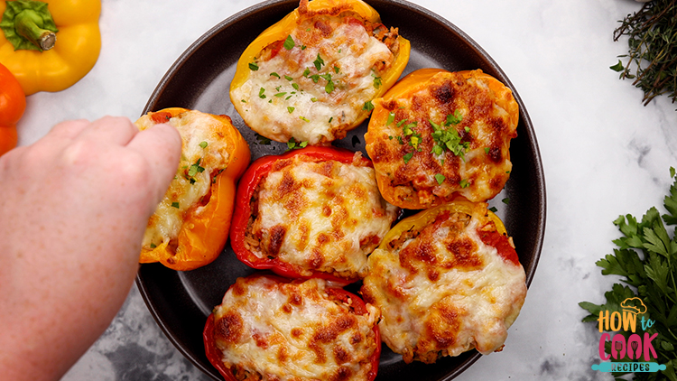 How long do you have to cook Stuffed peppers
