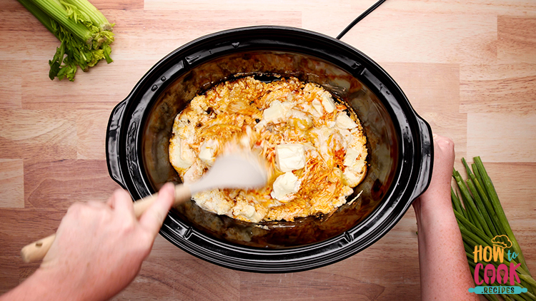 How to cook buffalo chicken dip in a slow cooker