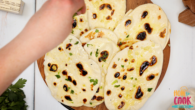 What temperature do you cook naan bread at