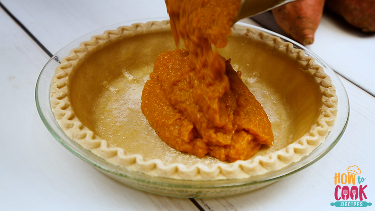 Is it better to boil or bake sweet potatos for pie